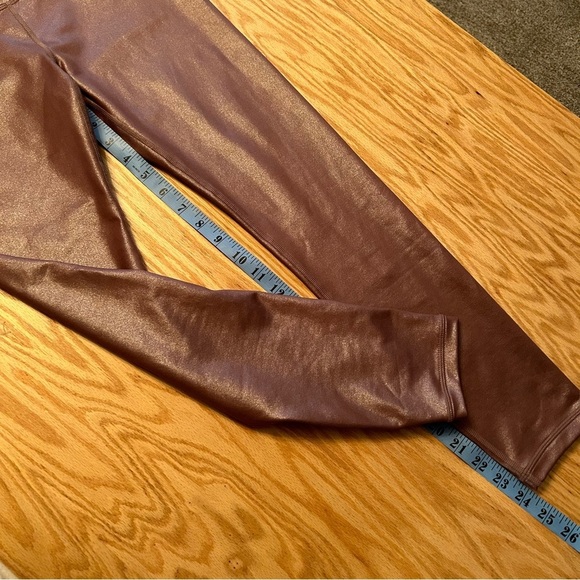 NWT Athleta Elation Shimmer High Rise Metallic Leggings Small Petite - Picture 7 of 9